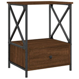 Bedside Table Brown Oak 50x41x65 cm Engineered Wood 826091