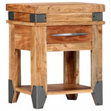 Bedside Cabinet Natural Wood Solid Acacia wood 40 x 30 x 51 cm 282749