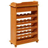 Wine Rack Brown 58 x 28 x 90 cm Solid Pine Wood 4012190