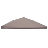 Gazebo Cover with Roof Taupe 300 x 300 cm Polyester and Steel 42029038