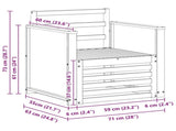 Outdoor Middle Sofa Natural 3438908
