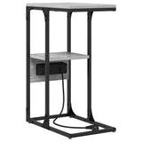 Bedside Cabinet Grey sonoma 41.5 x 26 x 60.5 cm Engineered wood 859608