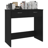 Desk Black 80x40x75 cm Engineered Wood 801356