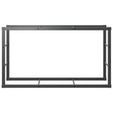Firewood Rack Black 110x30x61 cm Steel 4018466