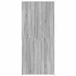Shoe Cabinet with Shelf Grey 80 x 35.5 x 180 cm Engineered wood 3333841