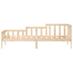 ZNTS Day Bed without Mattress 90x190 cm Single Solid Wood Pine 840373