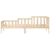 ZNTS Day Bed without Mattress 90x190 cm Single Solid Wood Pine 840373