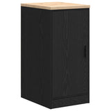 Garage Storage Cabinet Black 40x51x85 cm Solid Wood Pine 860563