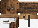 Highboard 2 pcs Old Wood Engineered Wood 3415667