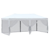 Folding Party Tent with Sidewalls White 3x6 m 93552
