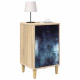 Bedside Cabinet RAALTE 2 pcs Sonoma Oak 36 x 33 x 60 cm 8007276