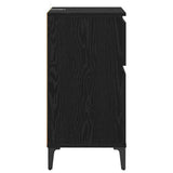 Bedside Cabinet Black Oak 40 x 35 x 70 cm Engineered Wood 881255