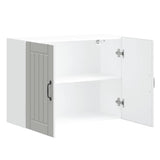 Kitchen Wall Cabinet Lucca White Engineered Wood 853827