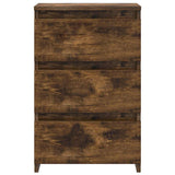 Bed Cabinets 2 pcs Smoked Oak 40x35x62.5 cm Engineered Wood 815172