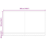 Retractable Awning Beige 400 x 200 cm Fabric 3329862