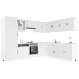 14 Piece Kitchen Cabinet Set Porto White Engineered Wood 3314991