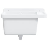 Sink Washbasin for Wall Mounting White 50x35x24 cm Resin 4002794
