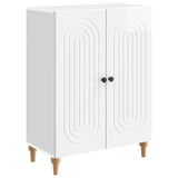 Sideboard High Gloss White 66 x 34.5 x 90 cm Engineered Wood 894129