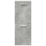 3 Piece Bathroom Furniture Set Concrete Grey Engineered Wood 3324872