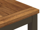 Garden Dinner Table Natural and Coffee 147 x 88.5 x 75 cm 901324