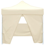 Foldable Tent 3x3 m with 4 Walls Cream 41464