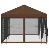 6 x 3 m Brown Polyester and Steel 190 3376005