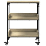 Kitchen Trolley Sonoma Oak 60x41x80.5 cm Engineered Wood 842402