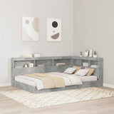 Storage Headboard Concrete Grey 120 cm Engineered Wood 3335480