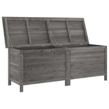 Garden Storage Box Anthracite 150x50x56.5 cm Solid Wood Fir 364758