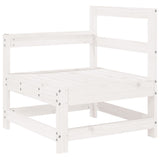 8 Piece Garden Sofa Set White Solid Wood Pine 3250605