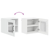 Wall Glass Cabinet LUCCA High Gloss White 40 x 31 x 40 cm 884842