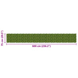 Balcony Screen with Leaves Green and Yellow 600 x 75 cm 42040671