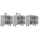 Sideboards 3 pcs Concrete Grey Engineered Wood 3190209