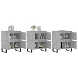 Sideboards 3 pcs Concrete Grey Engineered Wood 3190209