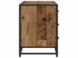 Bathroom Cabinet Old Wood 80 x 33 x 60 cm Engineered Wood 883631