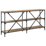Console Table Artisan Oak 160 x 30 x 75 cm Engineered Wood 881903