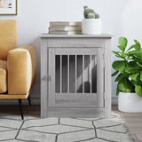 Dog Crate Furniture Grey Sonoma 64.5x80x71 cm Engineered Wood 838335
