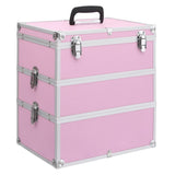 Make-up Case 37x24x40 cm Pink Aluminium 91841
