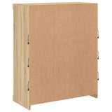 Sideboard with LED Lights Sonoma Oak 81x37x100 cm 836716