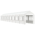Gazebo with Roof White 20.07x2.28x2.69 m Polyethylene 3155485