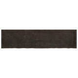 Table Top Dark Brown 160x40x cm Treated Solid Wood Oak 3156447
