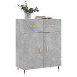 Sideboard Concrete Grey 69.5x34x90 cm Engineered Wood 827960