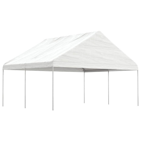 Gazebo with Roof White 4.46x5.88x3.75 m Polyethylene 3155518