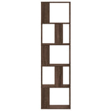 Bookcase 5-Tier Brown Oak 45x23.5x162.5 cm Engineered Wood 852786