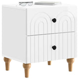 Bedside Cabinet with Drawer High Gloss White 43 x 34.5 x 48 cm 894073