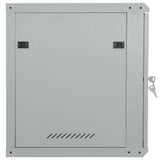 Network Cabinet with Storage Grey 60 x 60 x 65 cm Steel 42017640