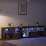 LED Sideboard Old Wood 283 x 37 x 67 cm Engineered Wood 3333114