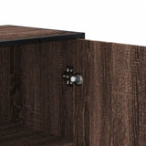 Highboard Brown Oak 68x35x139 cm Engineered Wood 3300834