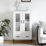 Highboard White 69.5x31x115 cm Engineered Wood 828308