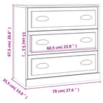 Sideboards 2 pcs Smoked Oak Engineered Wood 3185244